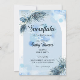 Een klein sneeuwvlokje is op komst Baby Shower Kaart