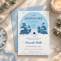 Een klein sneeuwvlokje is op komst Baby Shower 