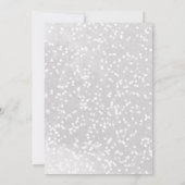 Een klein sneeuwvlokje kerstwinter Baby shower Kaart (Achterkant)