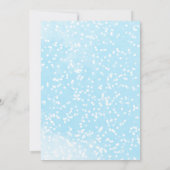 Een klein sneeuwvlokje kerstwinter Baby shower Kaart (Achterkant)