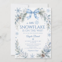 Een Klein Sneeuwvlokje Stofblauw Winter Baby Borre