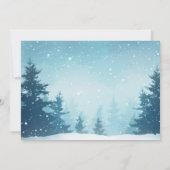 Een klein sneeuwvlokwinterBaby shower Kaart (Achterkant)