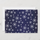 Een klein sneeuwvlokwinterBaby shower Kaart (Achterkant)