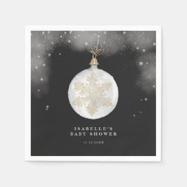 Een klein sneeuwvlokwinternachtje Baby shower Servet