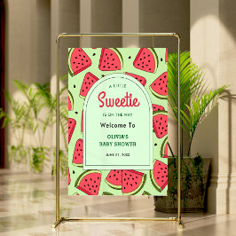 Een klein snoepje Watermeloen Baby Shower Welkom  Poster