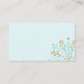 Een klein Snowflake-Baby shower boek voor Baby Enc Informatiekaartje (Achterkant)