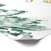 Een klein Snowflake Baby shower Welkomstteken Poster (Hoek)