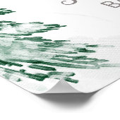 Een klein Snowflake Baby shower Welkomstteken Poster (Hoek)