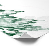 Een klein Snowflake Baby shower Welkomstteken Poster (Hoek)