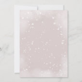 Een klein Snowflake Blush Pink Baby shower Kaart (Achterkant)
