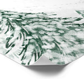 Een klein Snowflake Grey Baby shower Welkomstteken Poster (Hoek)