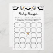 Een klein spookje is bijna geboren Halloween babyf Kaart (Voorkant / Achterkant)