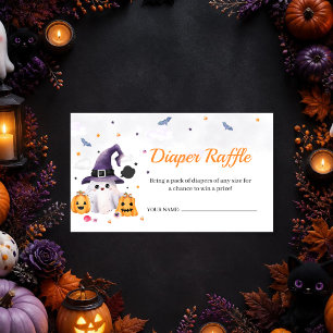 Een klein spookje is bijna jarig Luiersponskaart Notitiekaartje