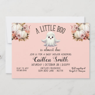 Een klein spookje is bijna op komst Baby Shower Ro Kaart