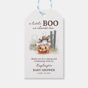 Een klein spookje is op komst Westers cadeautje vo Cadeaulabel