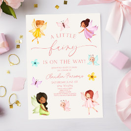 Een klein sprookje is onderweg! Baby Shower Kaart