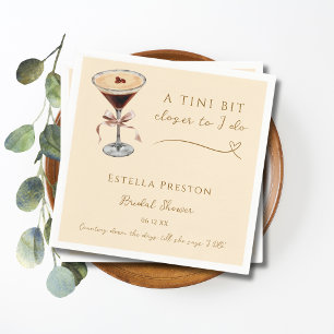 Een klein stapje dichter bij "I Do" Martini Bruids Servet