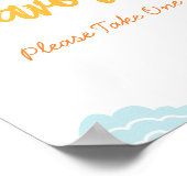 Een Klein Straaltje Zonneschijn Baby Shower Favori Poster (Hoek)