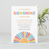 Een klein straaltje zonneschijn Baby shower Kaart (Staand voorkant)