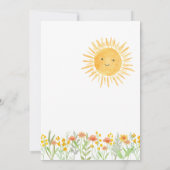 Een klein straaltje zonneschijn Baby shower Kaart (Achterkant)