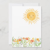 Een klein straaltje zonneschijn Baby shower Kaart (Achterkant)