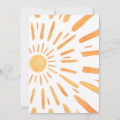 Een Klein Straaltje Zonneschijn Baby Shower Kaart (Achterkant)