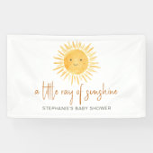 Een klein straaltje zonneschijn Baby shower Spandoek (Horizontaal)