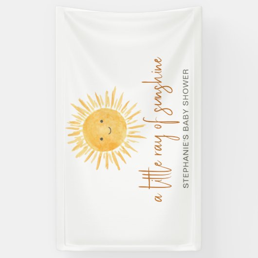 Een klein straaltje zonneschijn Baby shower Spandoek (Verticaal)