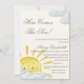 Een klein straaltje zonneschijn Baby shower uitnod Kaart (Voorkant)