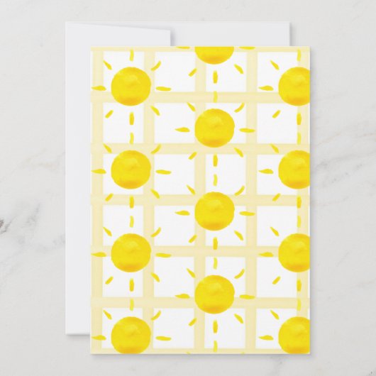 Een klein straaltje zonneschijn Baby shower uitnod Kaart (Achterkant)