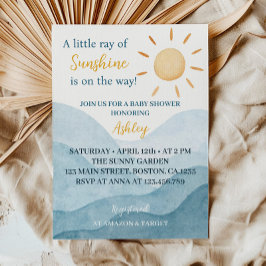 Een klein straaltje zonneschijn Baby shower uitnod Kaart