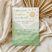 Een klein straaltje zonneschijn Baby shower uitnod Kaart