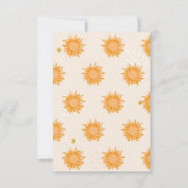 Een klein straaltje zonneschijn boho baby shower kaart (Achterkant)