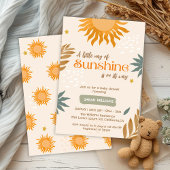 Een klein straaltje zonneschijn boho baby shower kaart