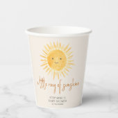 Een klein straaltje zonneschijn Boho Baby shower Papieren Bekers (Voorkant)