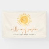 Een klein straaltje zonneschijn Boho Baby shower Spandoek (Horizontaal)