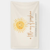 Een klein straaltje zonneschijn Boho Baby shower Spandoek (Verticaal)
