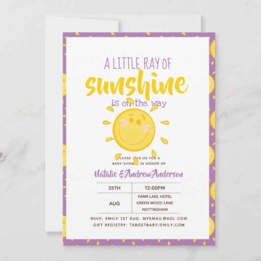 Een klein straaltje ZONNESCHIJN is op komst - Paar Kaart (Voorkant)