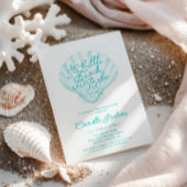 Een klein strand Babe Blue Baby shower Kaart