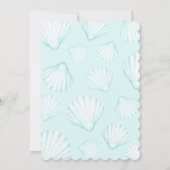 Een klein strand Babe Blue Baby shower Kaart (Achterkant)