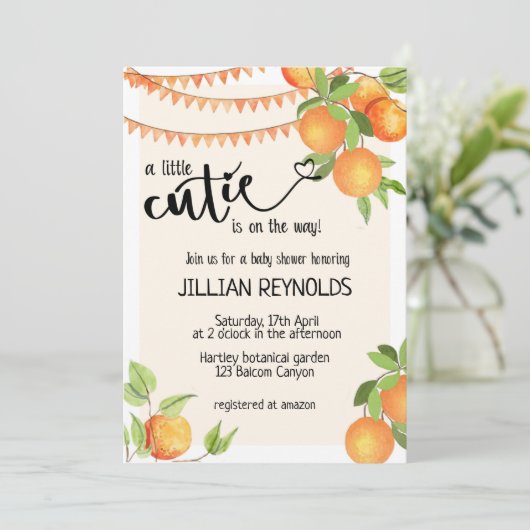 Een klein stukje Baby shower, genderneutraal (Staand voorkant)