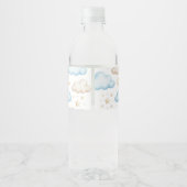 Een klein stukje hemel baby shower waterfles etiket (Achterkant)