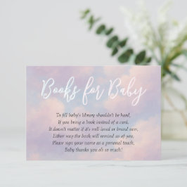 Een klein stukje hemelboeken voor Baby Informatiekaartje