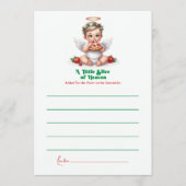 Een klein stukje van de hemel - Baby shower Advieskaart (Voorkant)