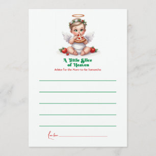 Een klein stukje van de hemel - Baby shower Advieskaart