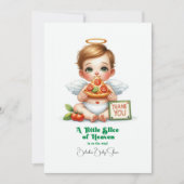 Een klein stukje van de hemel - Baby shower Bedankkaart (Voorkant)