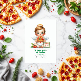 Een klein stukje van de hemel - Baby shower Bedankkaart