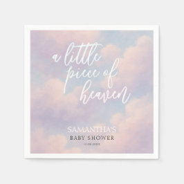Een klein stukje van de hemel Baby shower minimali Servet