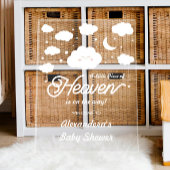 Een klein stukje van de hemel stuurde Baby shower  Acryl Bord
