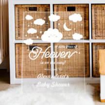 Een klein stukje van de hemel stuurde Baby shower 